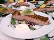 Hot smoked salmon